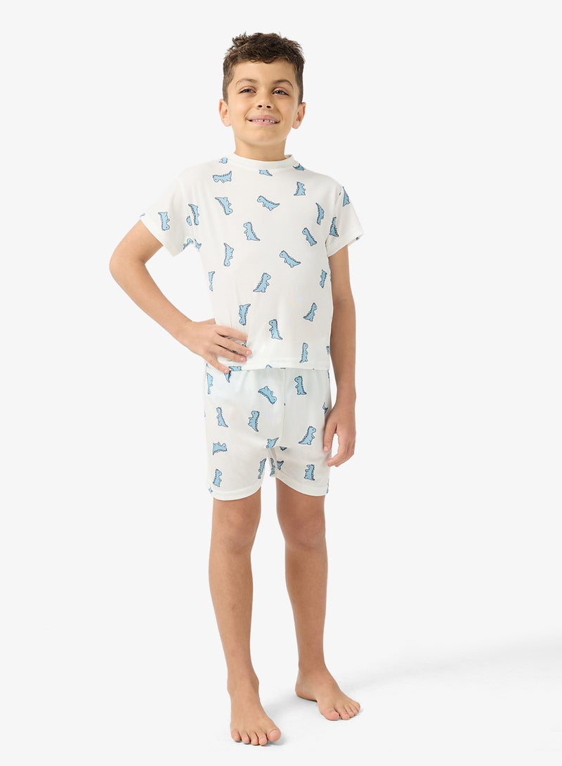 Pinata Dinasour Print Short Pyjamas - Image 5